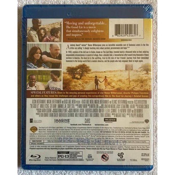 The Good Lie (Blu-ray) Reese Witherspoon Brand New - Picture 2 of 2